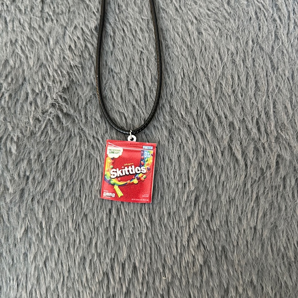 Custom made Skittles necklace
